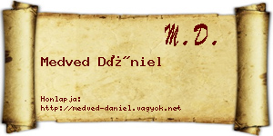 Medved Dániel névjegykártya